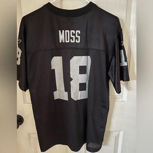 Youth Reebok NFL Players Inc XL Raiders Moss 18 Jersey